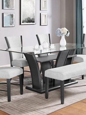 1216DVT-6P CAMELIA DOVE DINING GROUP