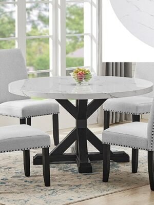 1319RD-5P/1320 VANCE FAUX ROUND TBL/SIDE CHAIRS