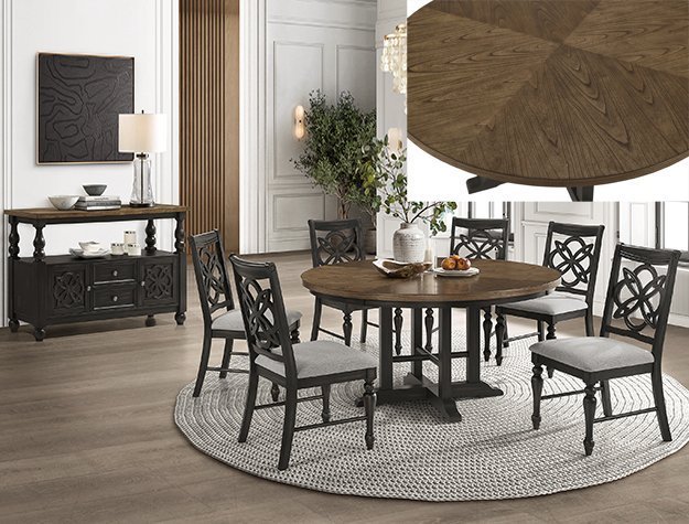 2134-60-8P HILARA ROUND DINING