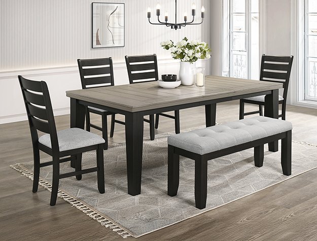2152LG-6P BARDSTOWN LIGHT GREY DINING GROUP