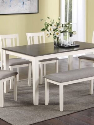 2263SET-CG ROWAN 6-PC DINETTE SET WITH BENCH