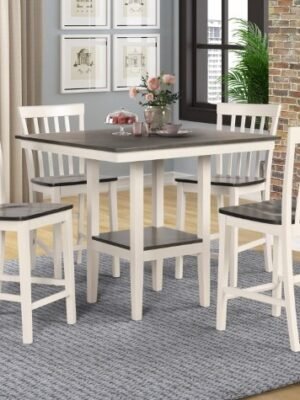 2682SET-WH/GY BRODY 5-PK COUNT HT TABLE SET WH/GY