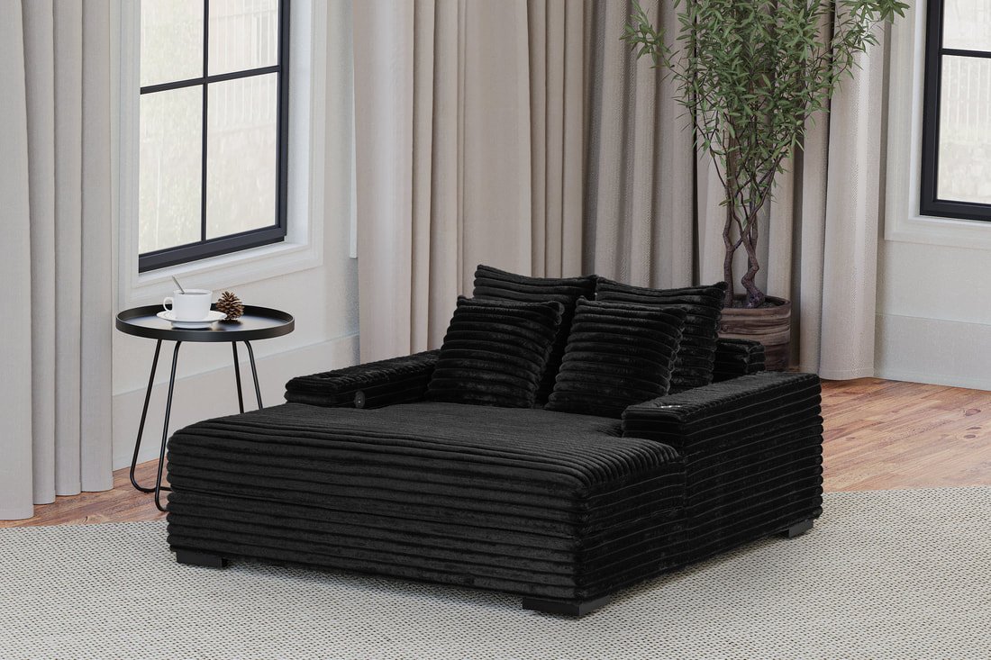 3400-black_orig.jpg Happy Homes 3400 Black Chaise Lounge