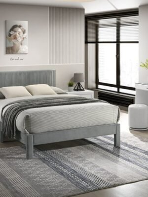 5097LG LUCIA BED FRAME LIGHT GRAY