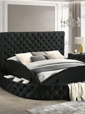 5202BK BRIGITTE BED FRAME BLACK