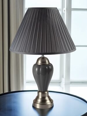 6115GY PORCELAIN LAMP GREY