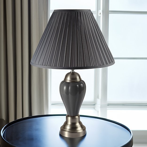 6115-GY.jpeg 6115GY PORCELAIN LAMP GREY