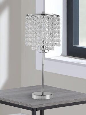 6213T-CH-1 CHROME TABLE LAMP 19"H