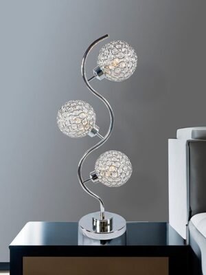 6260T CRYSTAL 3 GLOBE TABLE LAMP