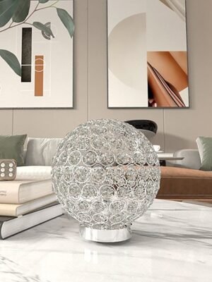 6262T-2 CRYSTAL GLOBE TABLE LAMP