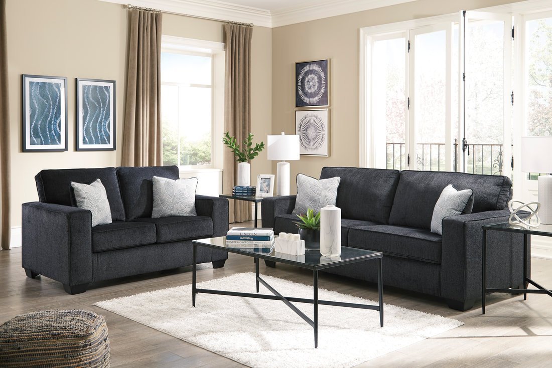 87213-38-35-t003_orig-1.jpg Ashley 872-13 Slate - Sofa & Loveseat Set
