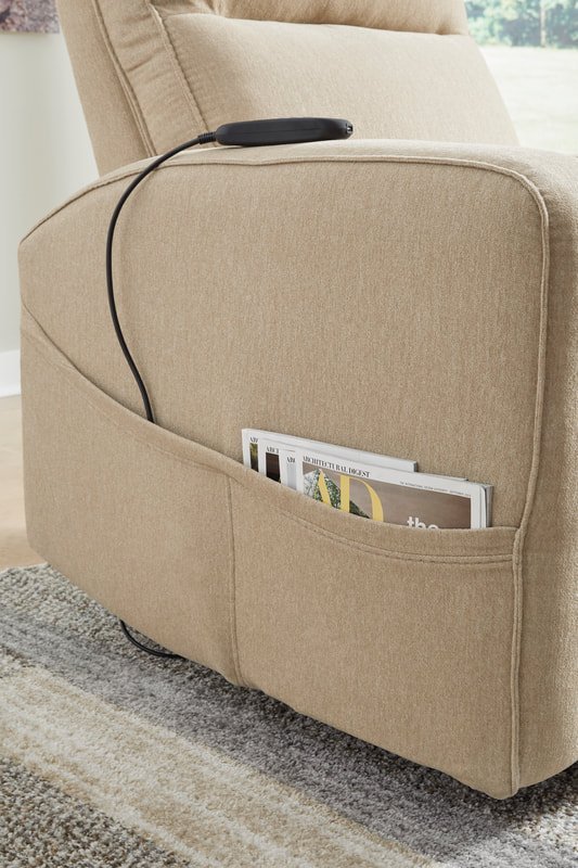 93703-12-pocket-detail_orig.jpeg Ashley 9370312 - Power Lift Recliner (Heat/Massage)