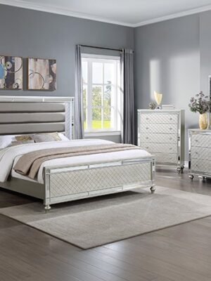SETB1680 CRISTIAN BEDROOM GROUP CHAMPAGNE