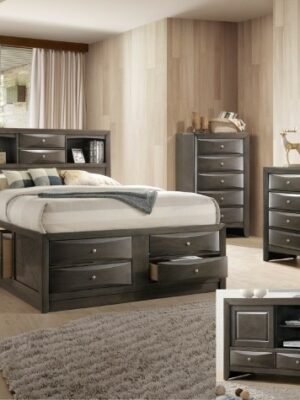 SETB4275 EMILY STORAGE BEDROOM GREY