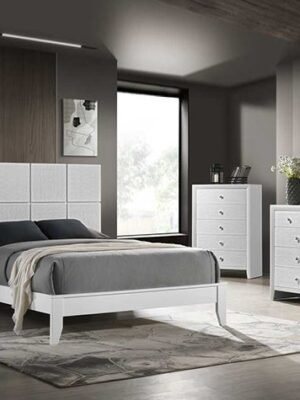 SETB4712 DENKER-EVAN WHITE BEDROOM GROUP
