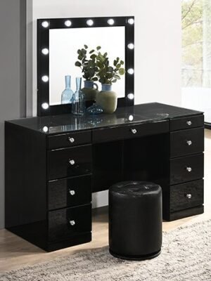 B4850BKSET AVERY BLACK VANITY