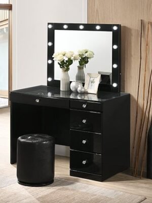 B4851BKSET MORGAN VANITY SET BLACK