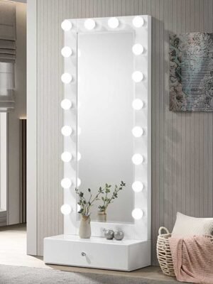 B4852WH-DB-SET LUXO TALL LIGHTED VANITY W/DRAWER