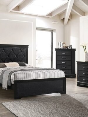 SETB6918 AMALIA BLACK BEDROOM GROUP