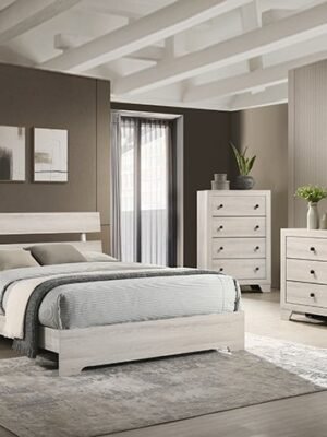 SETB6982 ATTICUS BEDROOM GROUP WHITE