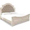 Realyn King Upholstered Panel Bed