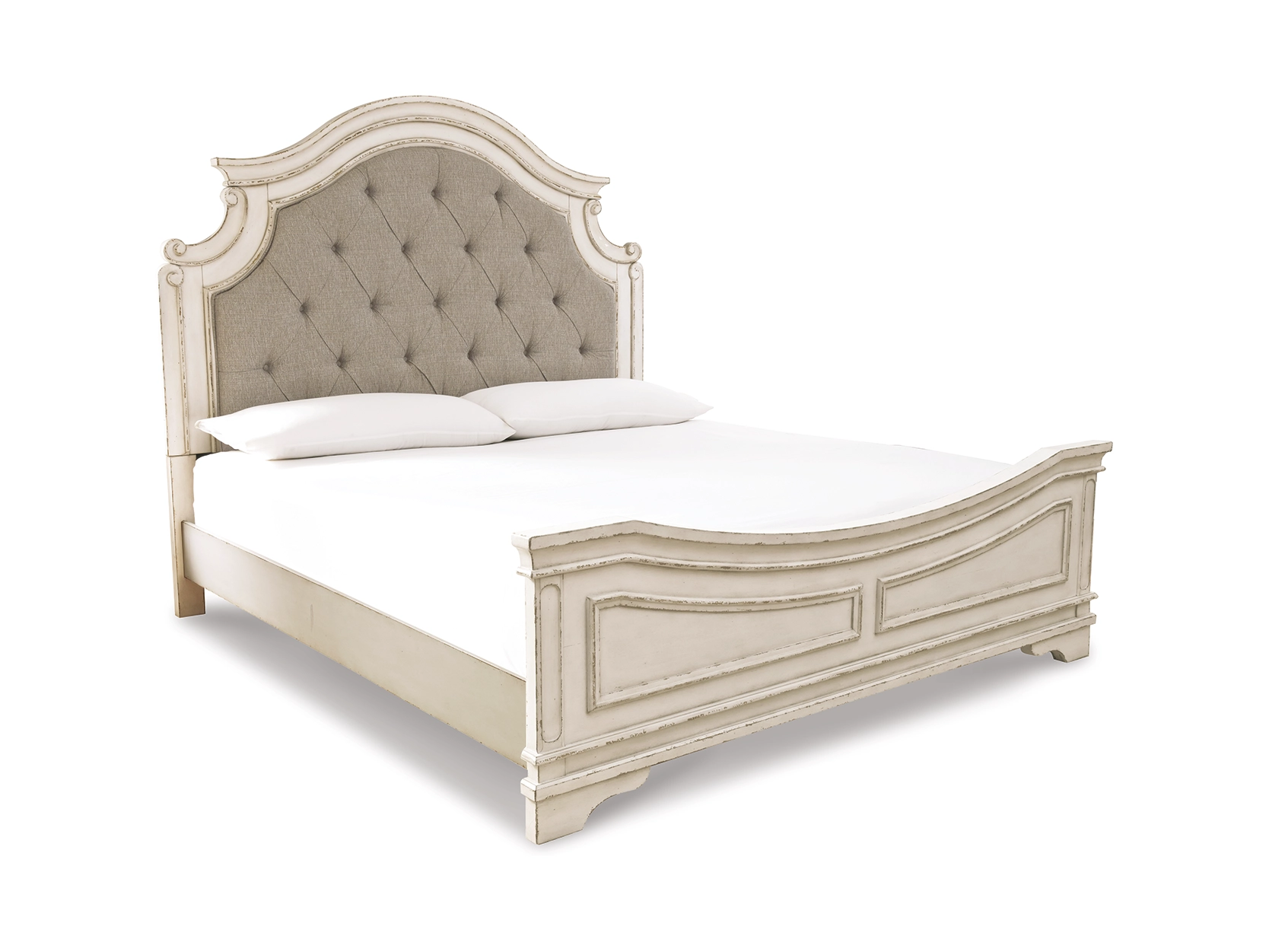 Realyn King Upholstered Panel Bed