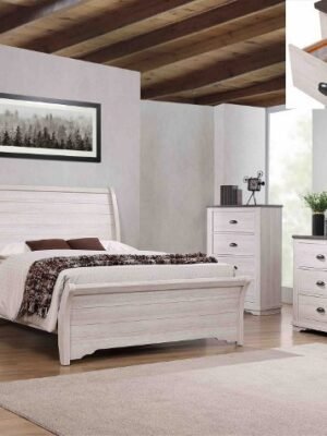 SETB8130 CORALEE BEDROOM GROUP CHALK/GREY