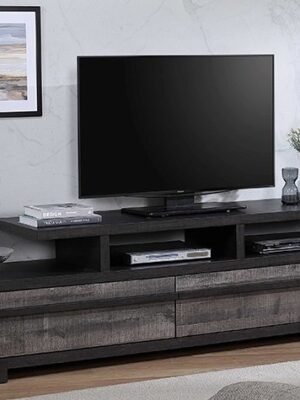 B8160-9 REMINGTON TV STAND GRAY/EBONY