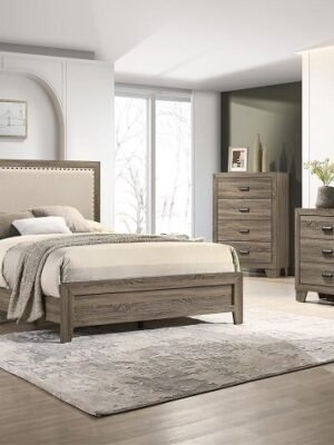 SETB9205 MILLIE UPHOLSTERED BED GROUP GREY