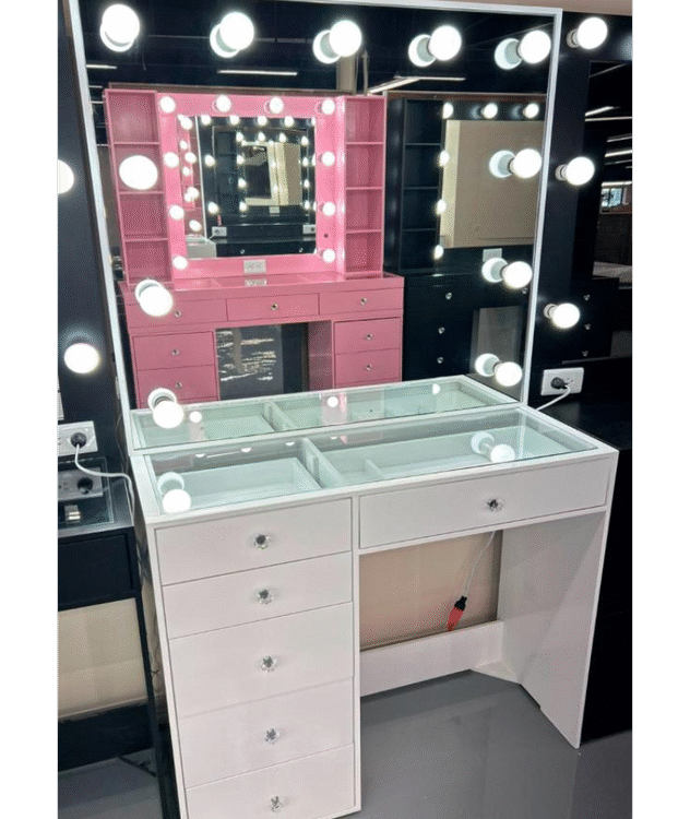VANITY TORRE CON CRISTAL BARRENADO