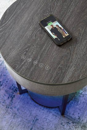 a4000641-blue-color-detail.jpeg A4000641 - Accent Table w/Speaker, Wireless Charger, Lights