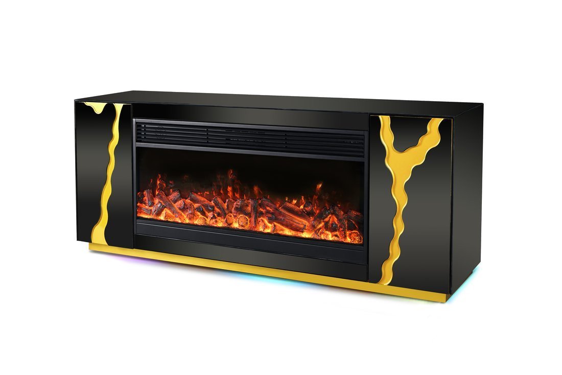 a804_orig.jpeg A804 TV STAND W/FIREPLACE (BLACK)