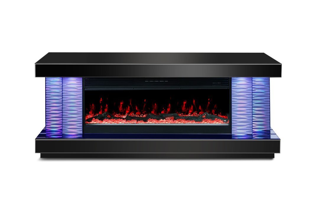 a89-1_orig.jpeg A89 TV STAND W/FIREPLACE (BLACK)