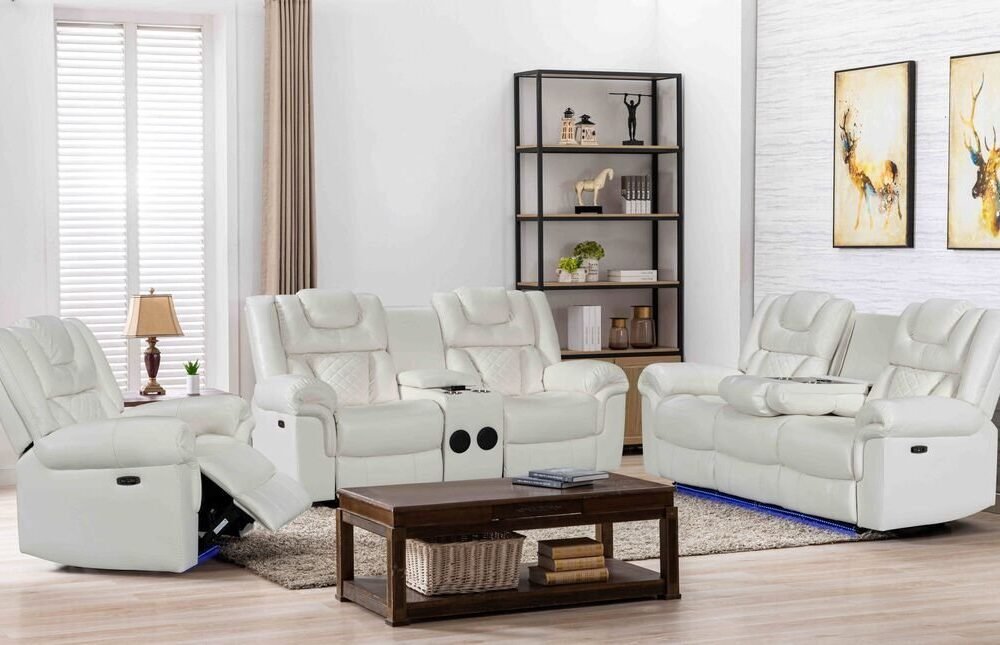 Alexa White - 3PC Power Reclining Set