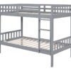 BB13 Twin/Twin Bunk Bed Gray