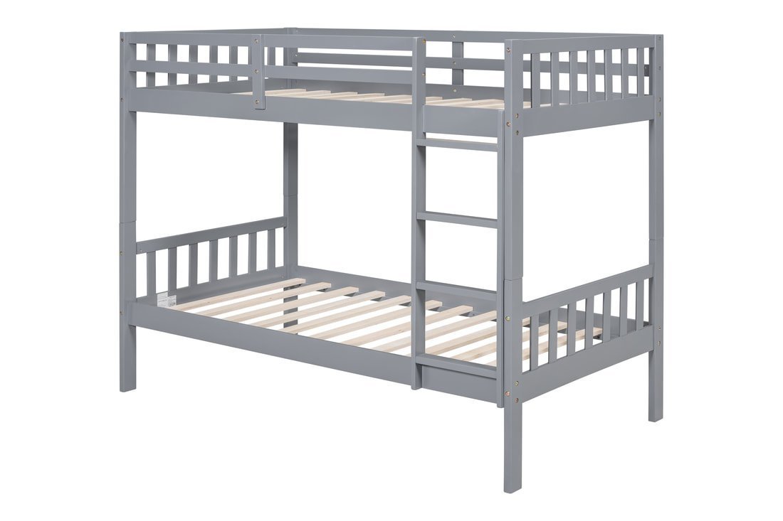 bb13-3_orig.jpeg BB13 Twin/Twin Bunk Bed Gray