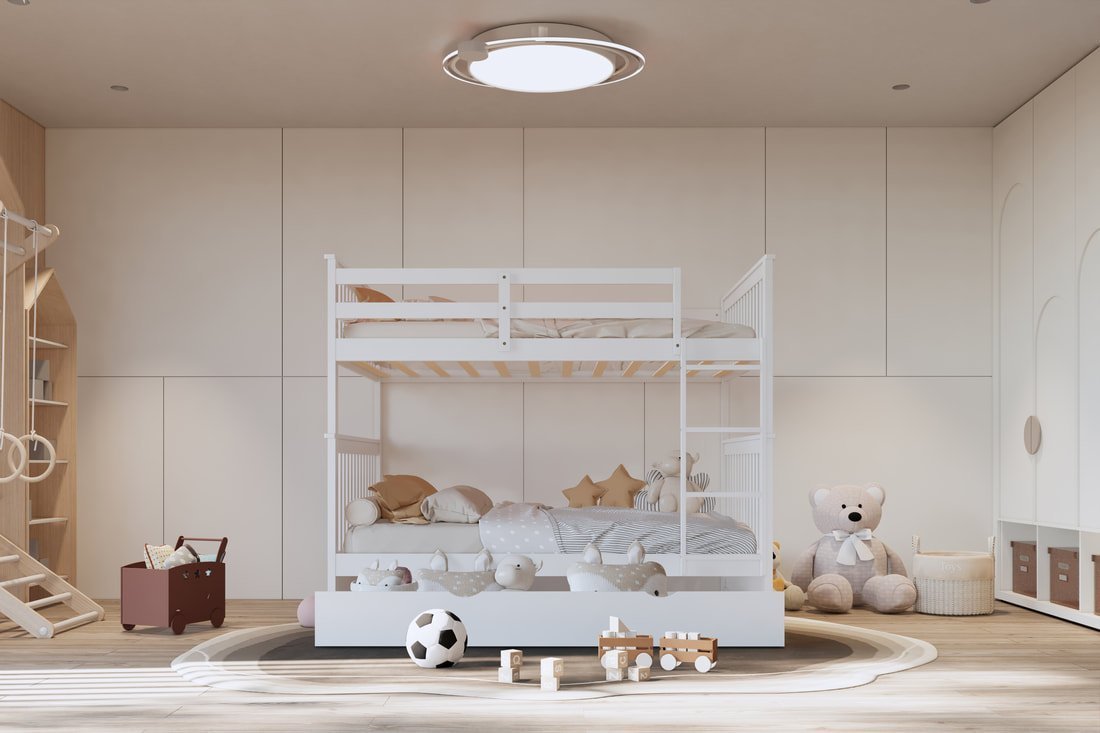 bb31_orig.jpeg BB31 Full/Full Bunk Bed w/Twin Trundle White