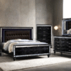 Blanca2 Black Bedroom Set Queen, King