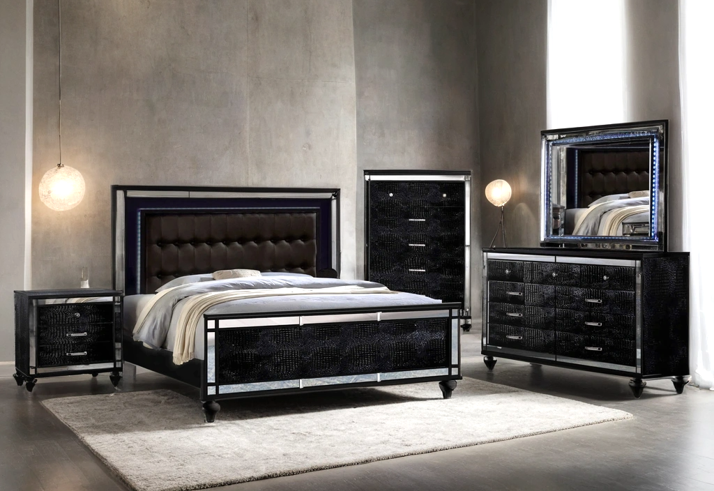blanca2-black-new_orig.png Blanca2 Black Bedroom Set Queen, King