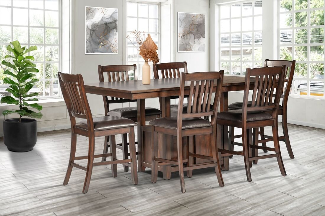 d850-set-w-background_orig.jpeg D850 - Counter Height Table + 6 Chair Set