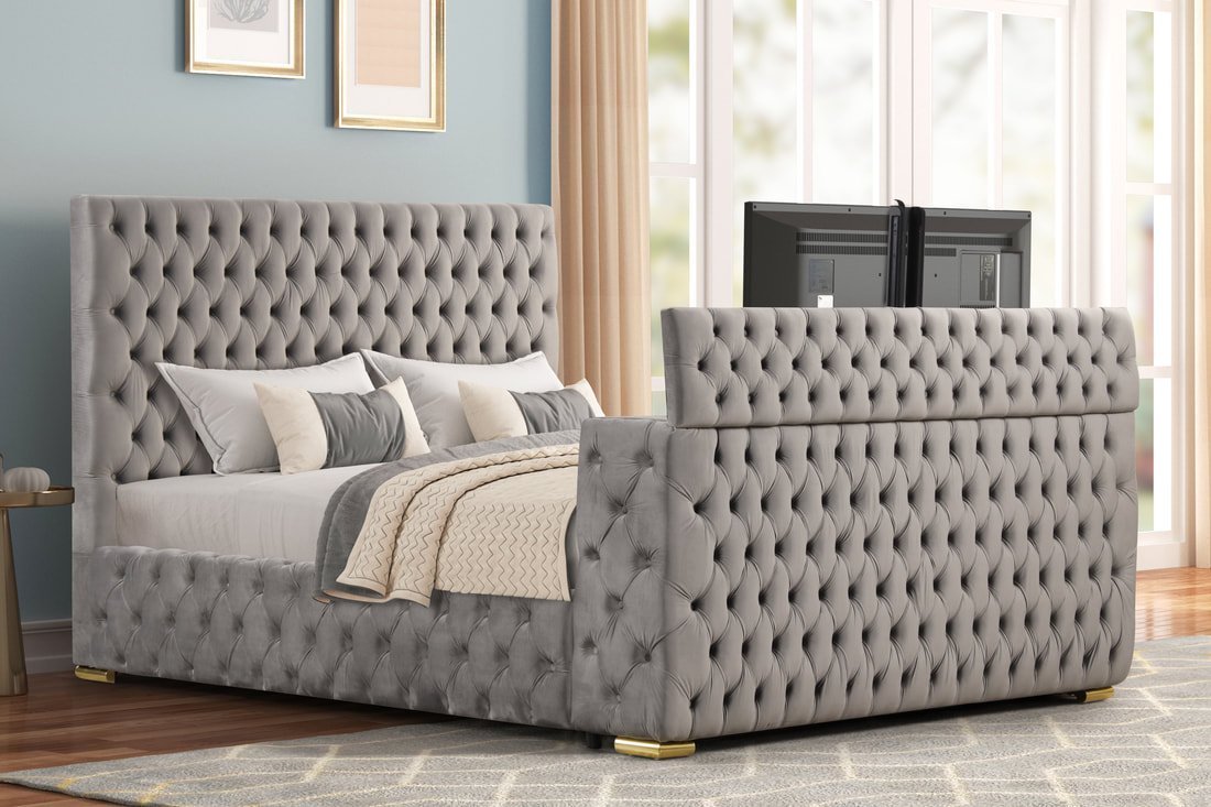 future-gray-1_orig.jpeg Future Gray Platform Bed - Queen, King