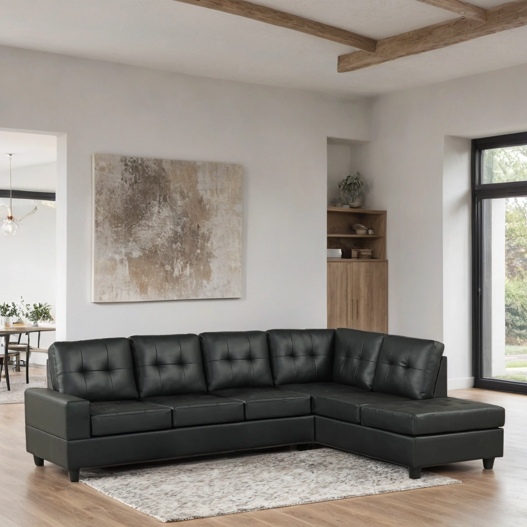 james-pu-2_orig.png James Black PU Reversible Sectional