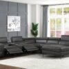MILANO GRAY- 6PC Power Reclining Sectional