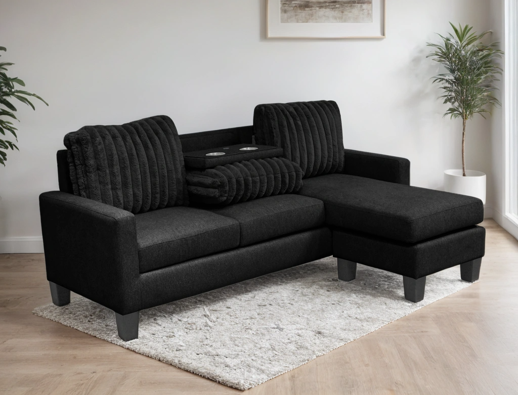 neymar-black-1_orig.png NEYMAR Black - Reversible Sectional