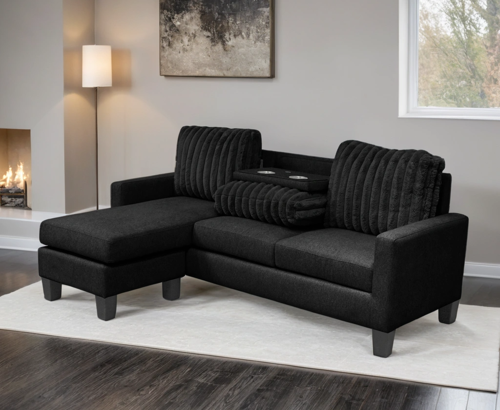 neymar-black_orig.png NEYMAR Black - Reversible Sectional