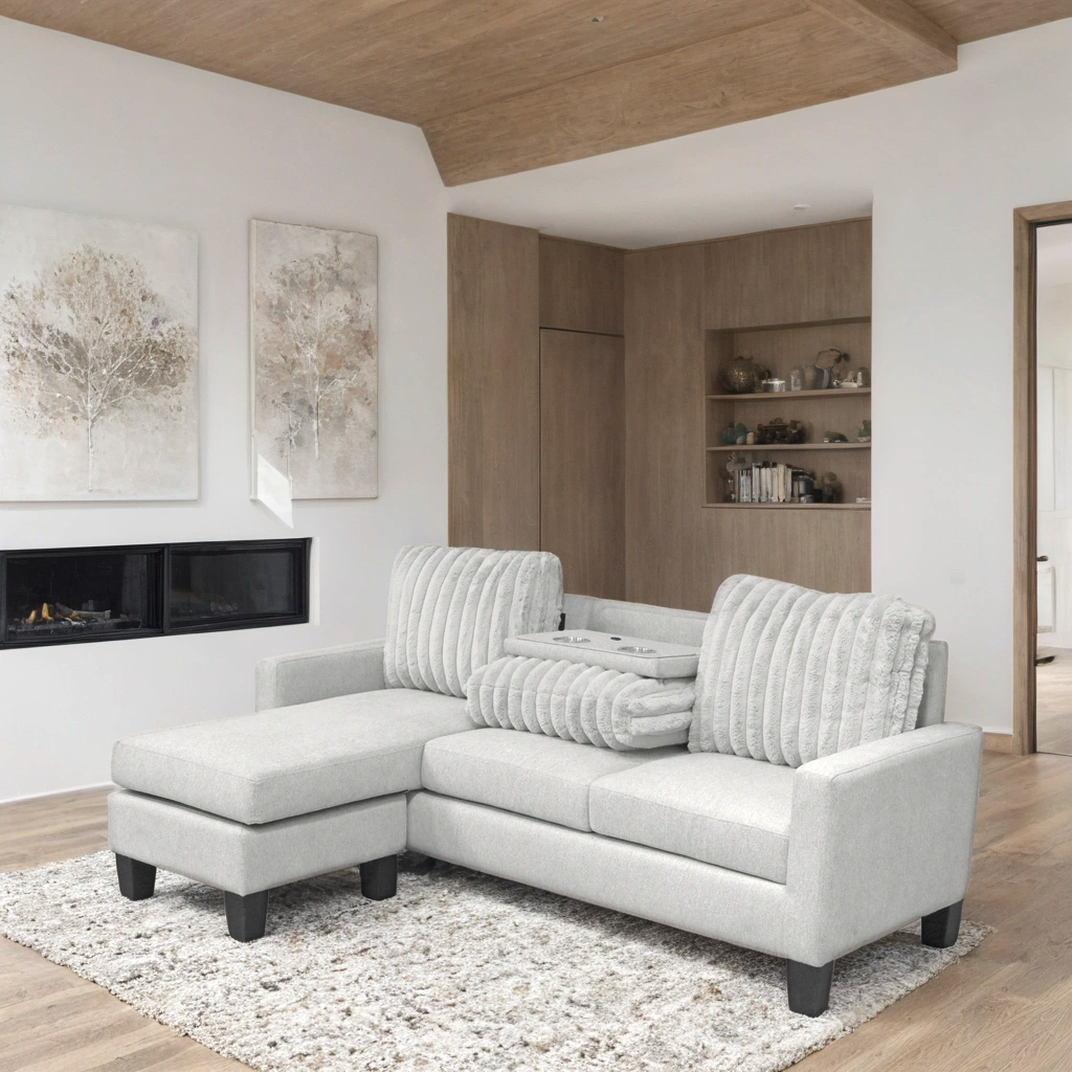 neymar-gray.png NEYMAR Gray - Reversible Sectional