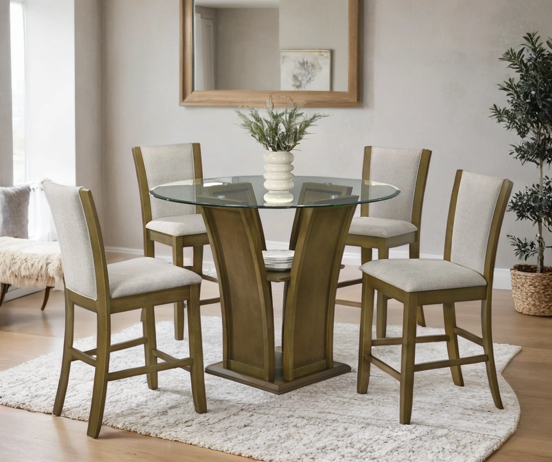 orlando-beige.png Orlando - Beige Pub Table + 4 Chair Set