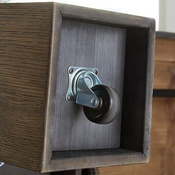 t763-9-caster-detail.jpeg T763-9 Lift Top Cocktail Table