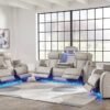 U271-05 Power 2PC Reclining Set (Genuine Leather + Air Massage)