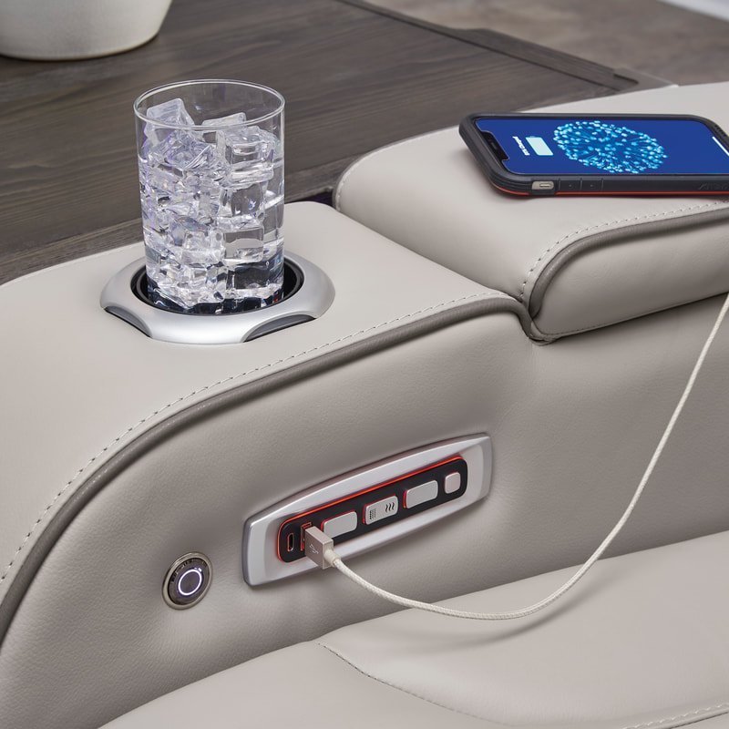 u27105-15-docking-station_orig.jpg U271-05 Power 2PC Reclining Set (Genuine Leather + Air Massage)